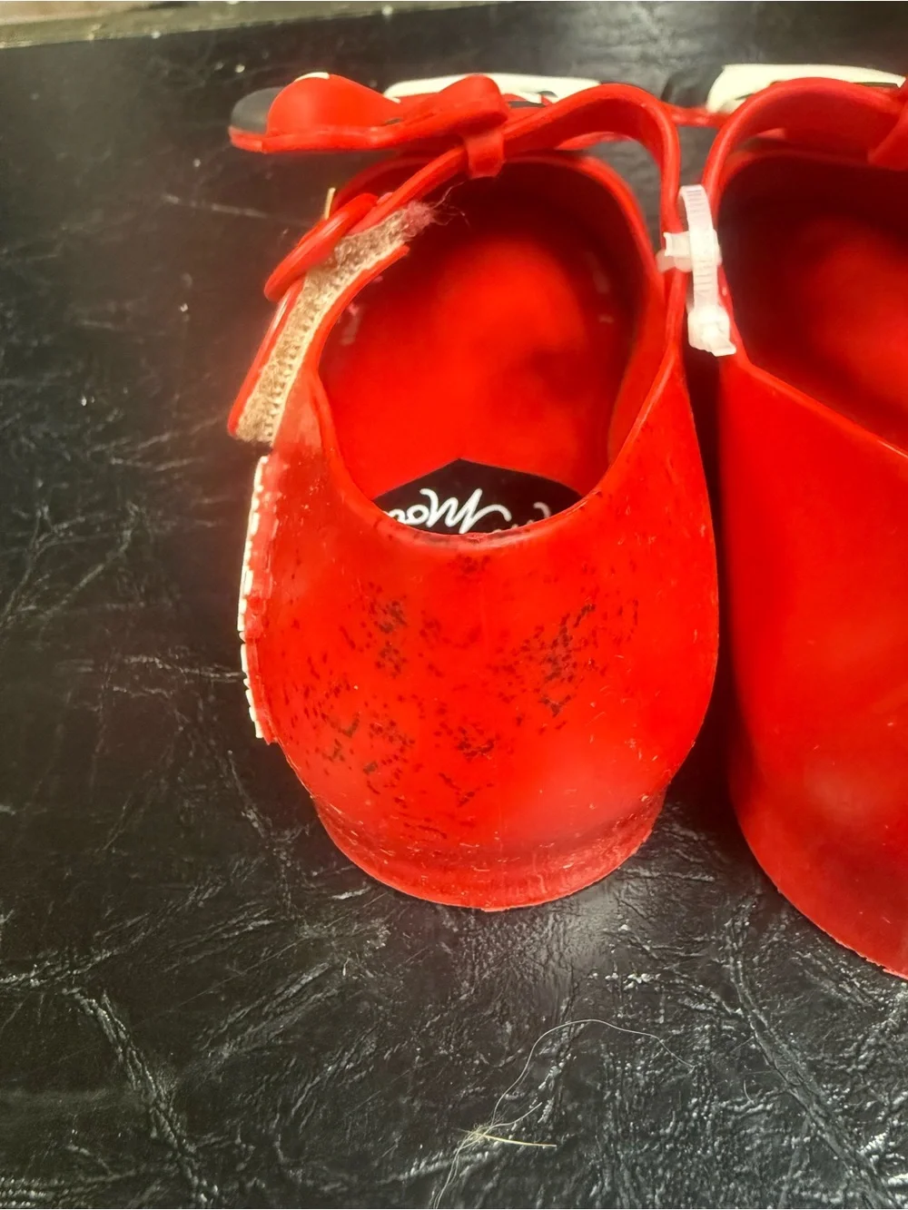 Mini Melissa Red Minnie Mouse Mary Jane Jelly Shoes